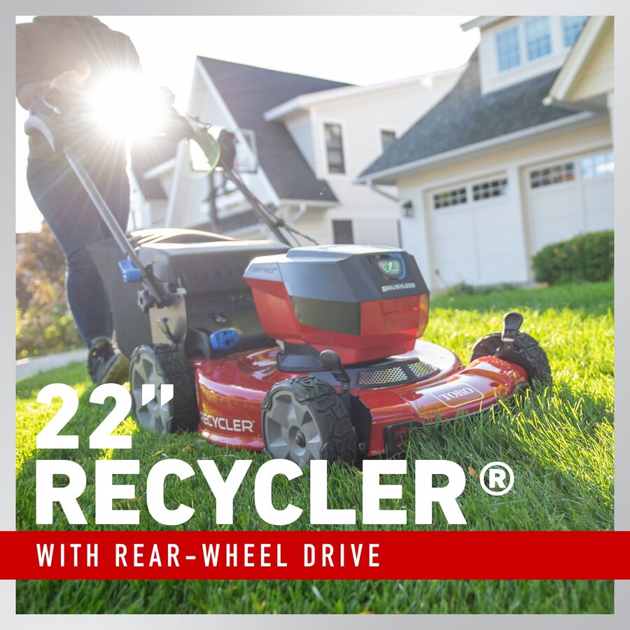 Toro 60V Max* 22 in. (56cm) Recycler® w/Personal Pace® & SmartStow® Lawn Mower