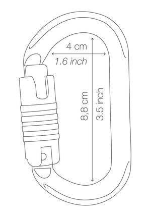 OXAN High-strength oval carabiner