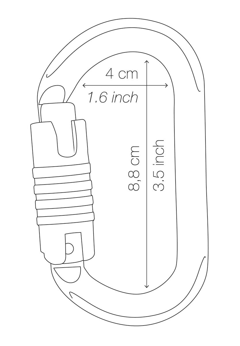 OXAN High-strength oval carabiner