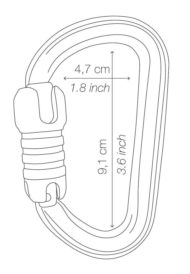 Bm'D H-frame carabiner