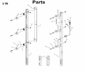 TRIMMER RACK F/3 TRIMMERS
