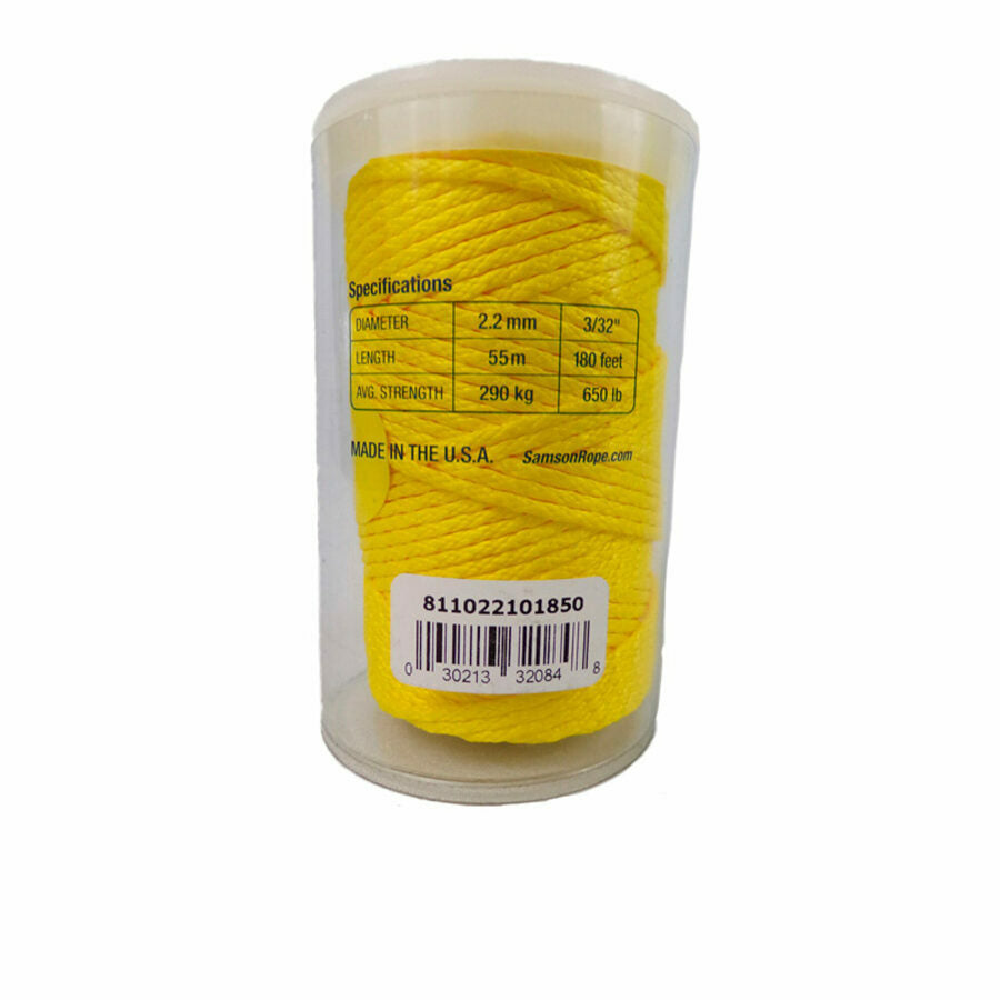 Throwline, Zing-It Yellow, 2.2mm Dia, 180' Length