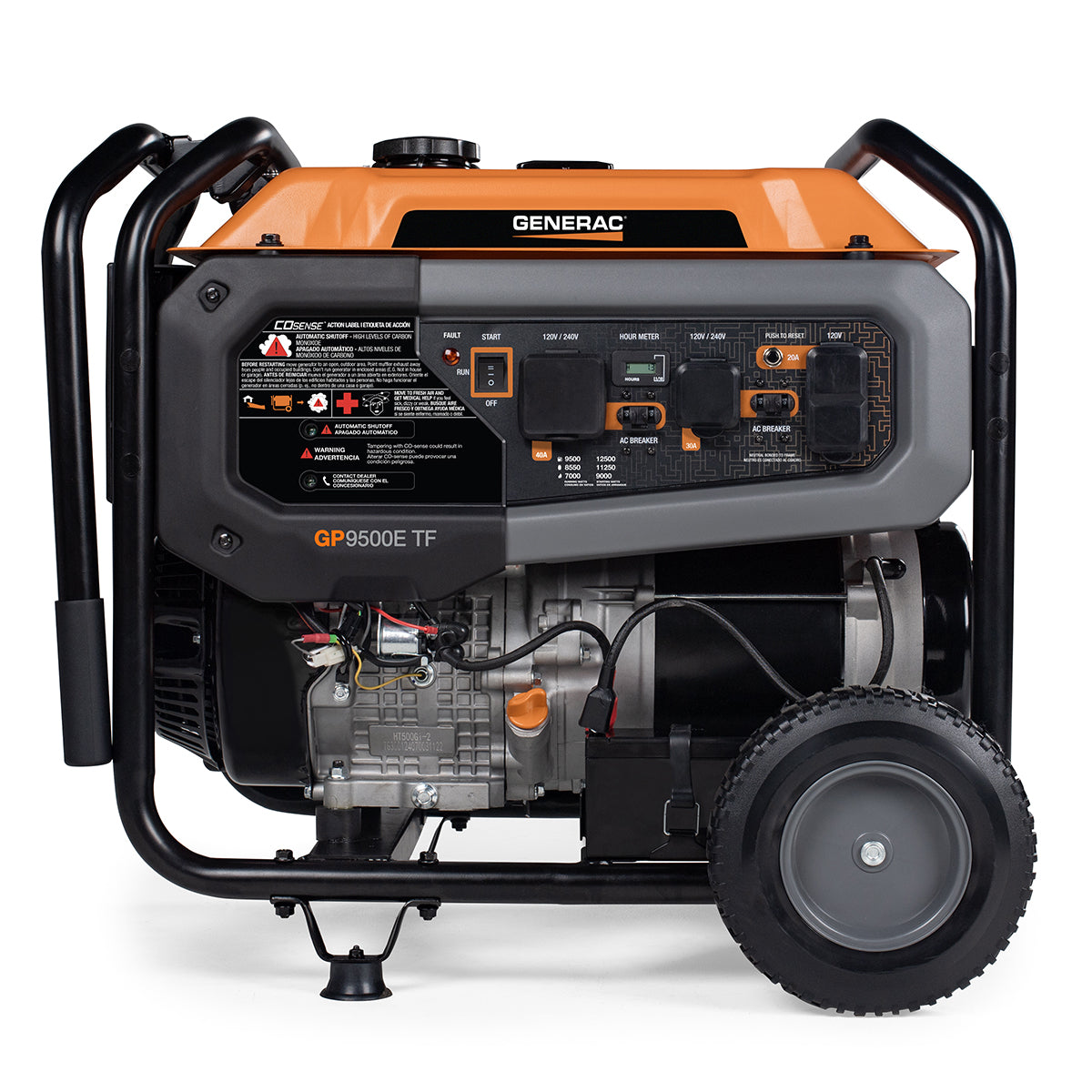 Generac Portable Generator, GP9500E | Tri Fuel | 49ST