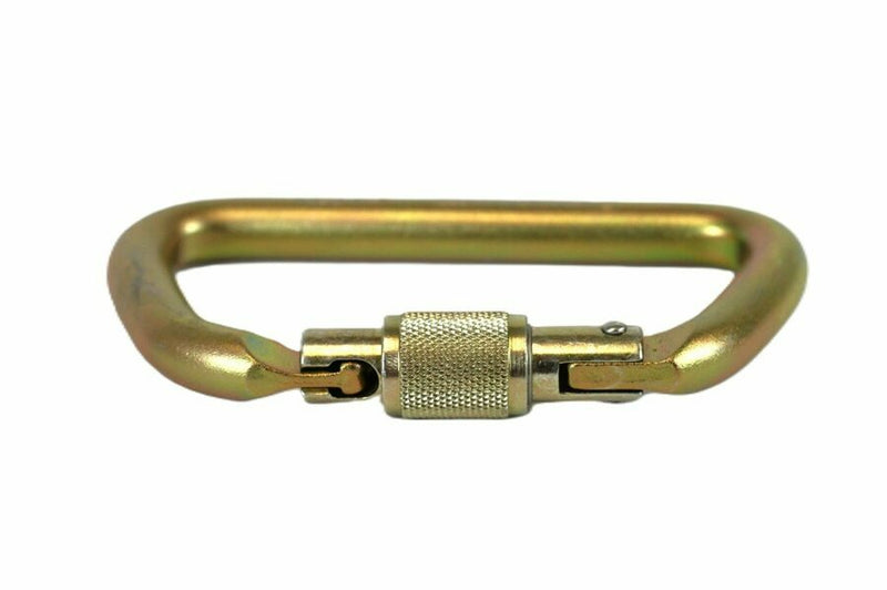 PORTABLE WINCH CARABINER ALUM 65KN SCREW